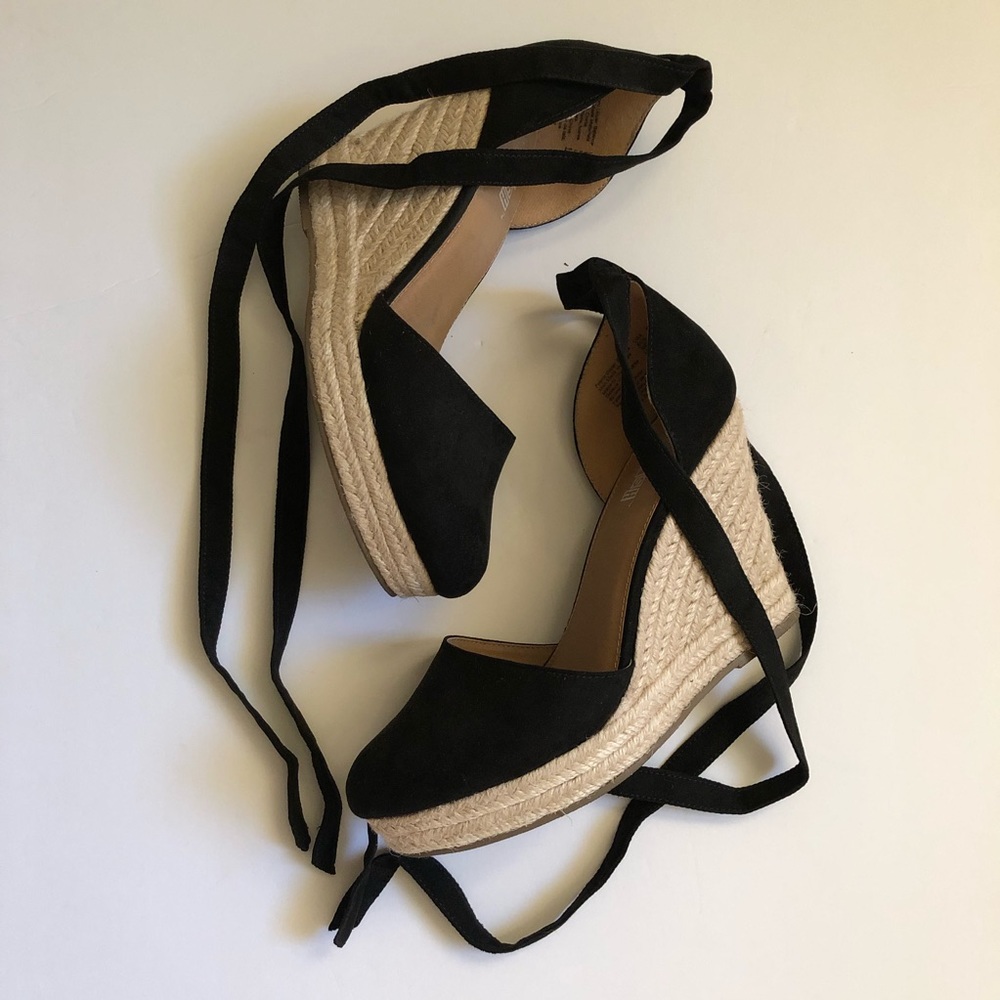 Black espadrilles